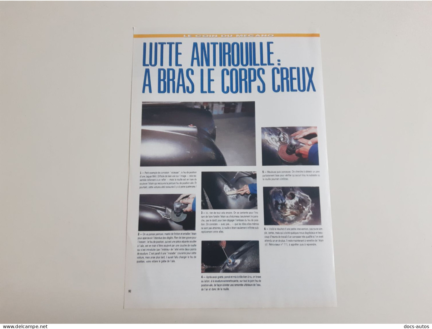 Lutte Antirouille - Coupure De Presse Technique - Other & Unclassified