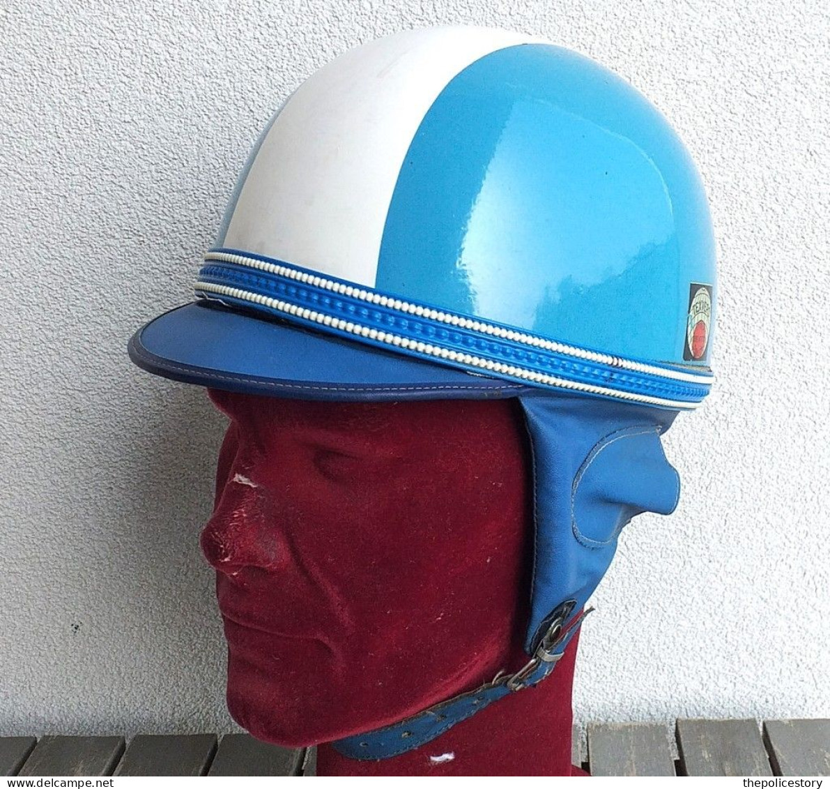 Casco Motociclista Italiano Anni '60 Originale Usato Completo Ottimo Stato - Moto