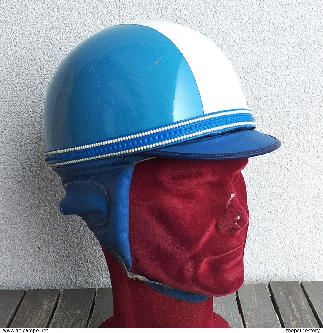 Casco Motociclista Italiano Anni '60 Originale Usato Completo Ottimo Stato - Moto