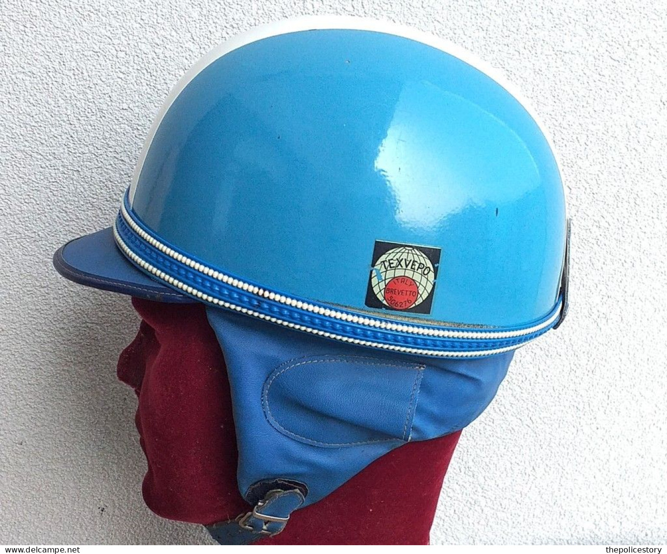 Casco Motociclista Italiano Anni '60 Originale Usato Completo Ottimo Stato - Moto