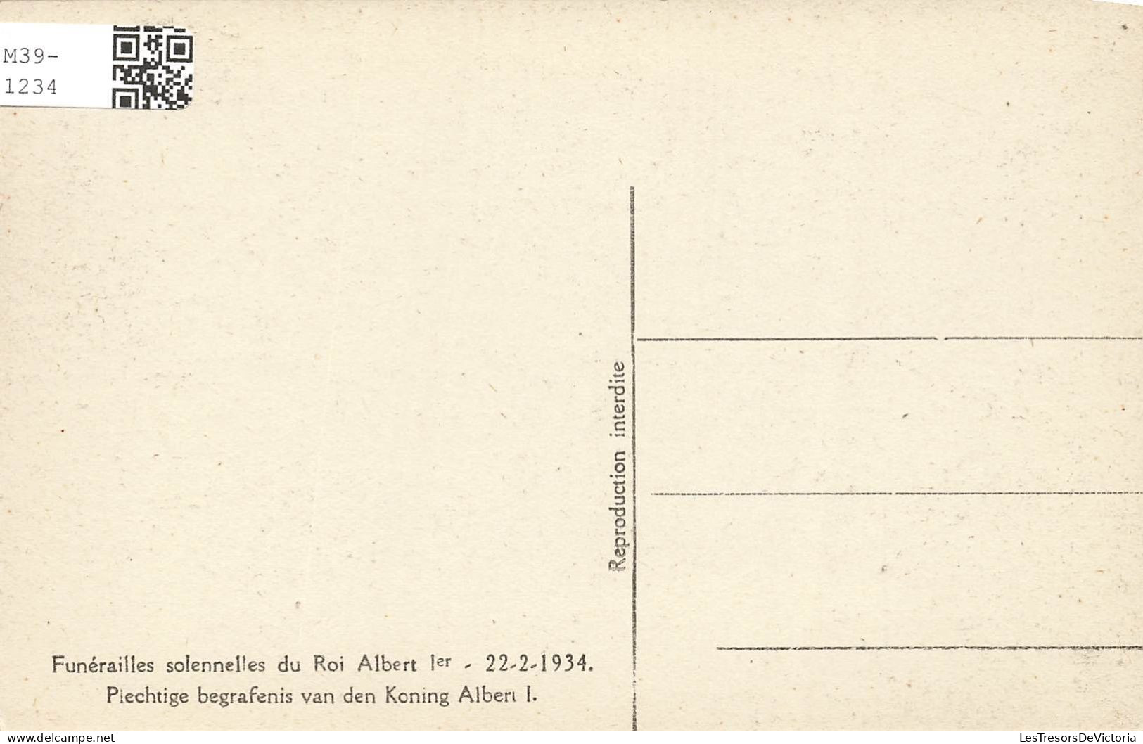HISTOIRE - Funérailles Solennelles Du Roi Albert Ier - 22 Février 1934 - Soldats - Carte Postale Ancienne - Geschiedenis