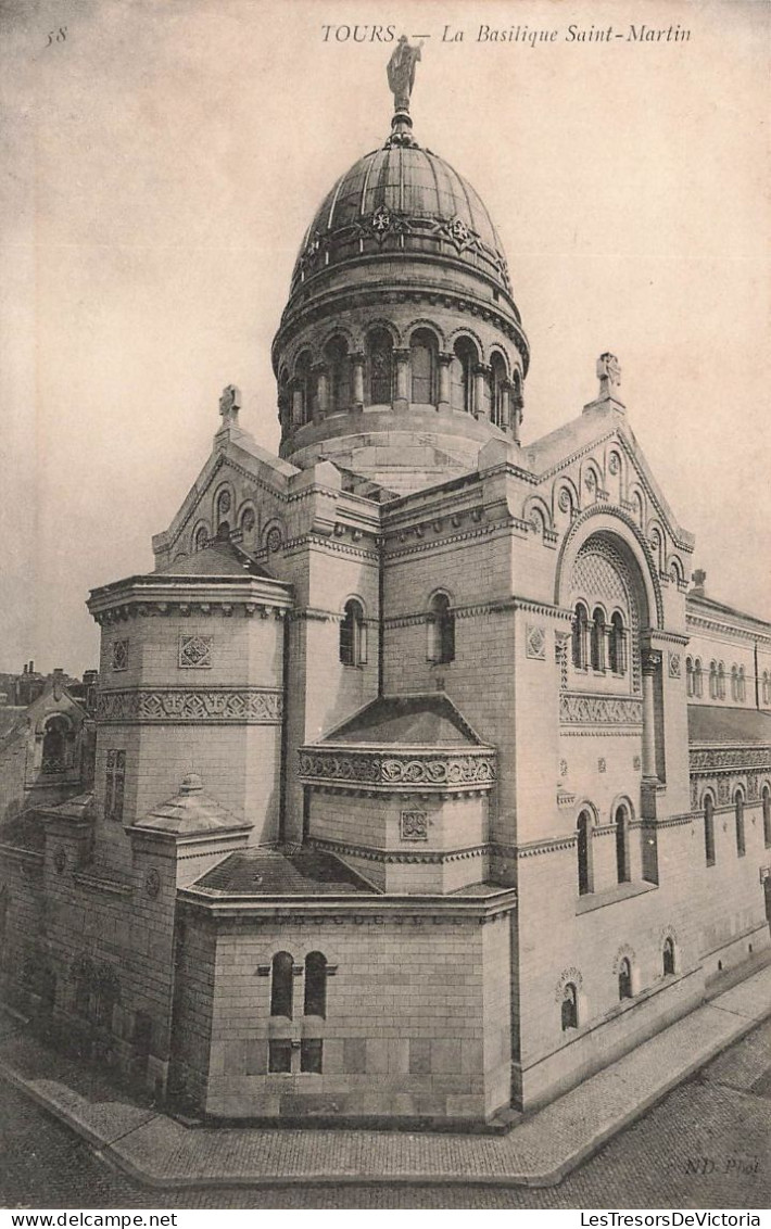 FRANCE - Tours - Vue Générale De La Basilique Saint Martin - Carte Postale Ancienne - Tours