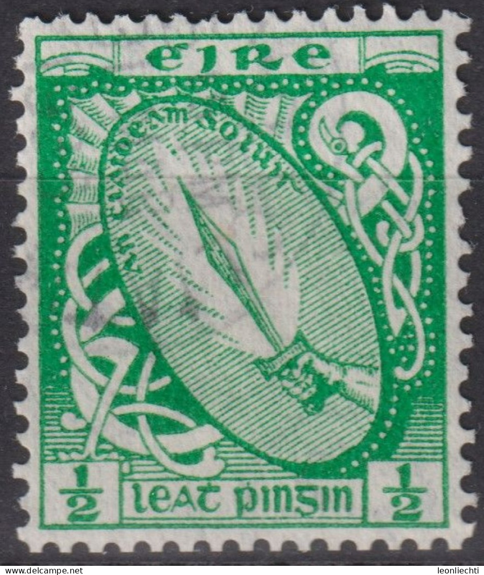 1923 Irland - Irischer Freistaat ° Mi:IE 40A, Sn:IE 65, Yt:IE 40, Sword Of Light - Used Stamps