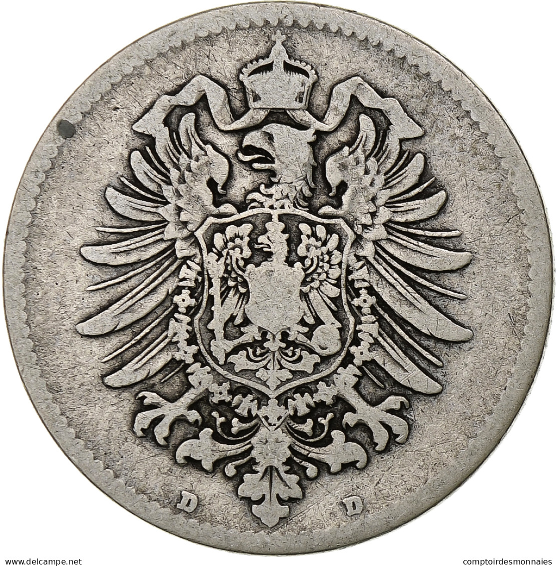 Empire Allemand, Wilhelm I, Mark, 1881, Munich, Argent, TB, KM:7 - 1 Mark