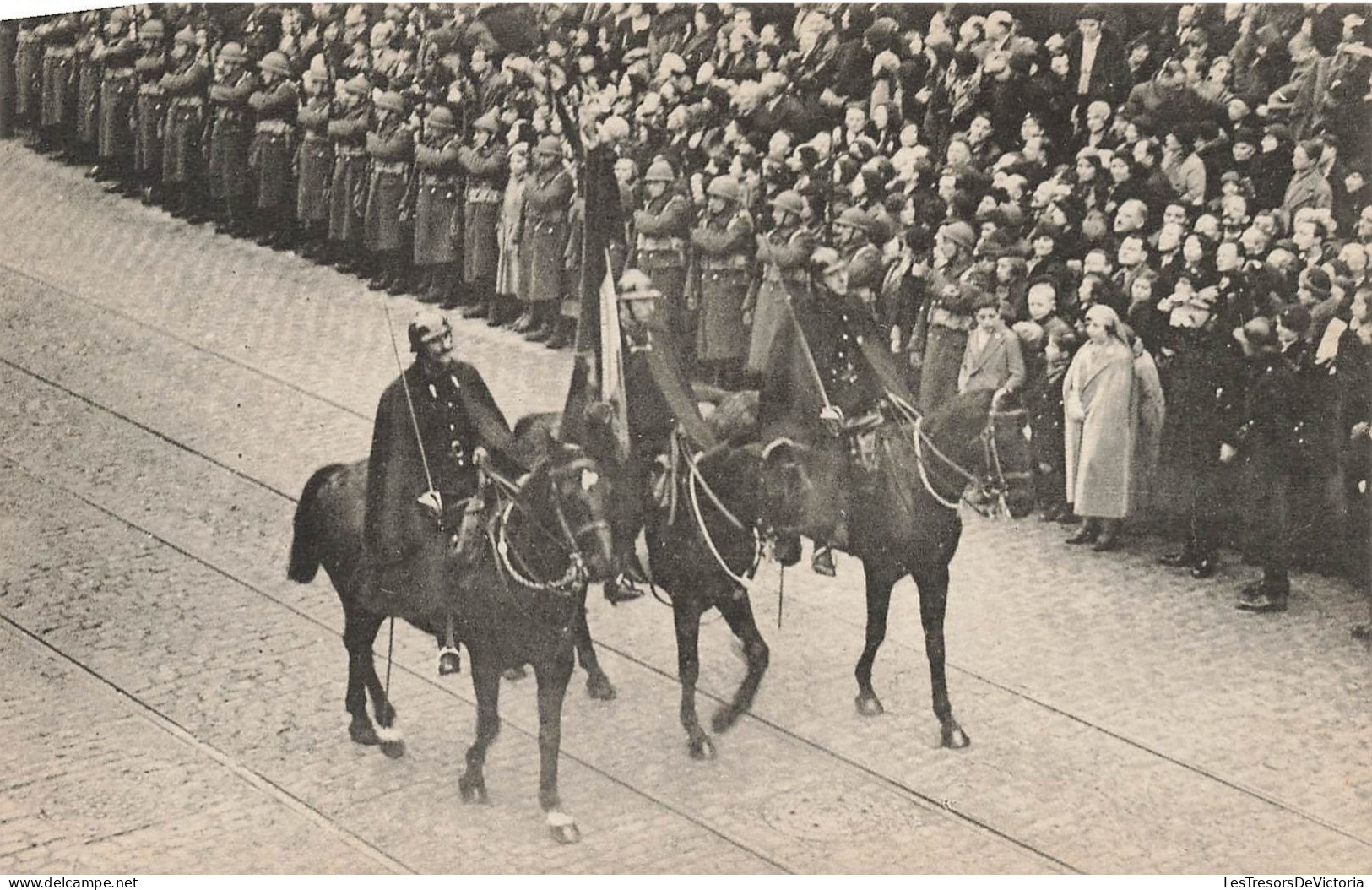 HISTOIRE - Funérailles Solennelles Du Roi Albert Ier - 22 Février 1934 - Cavaliers - Carte Postale Ancienne - History