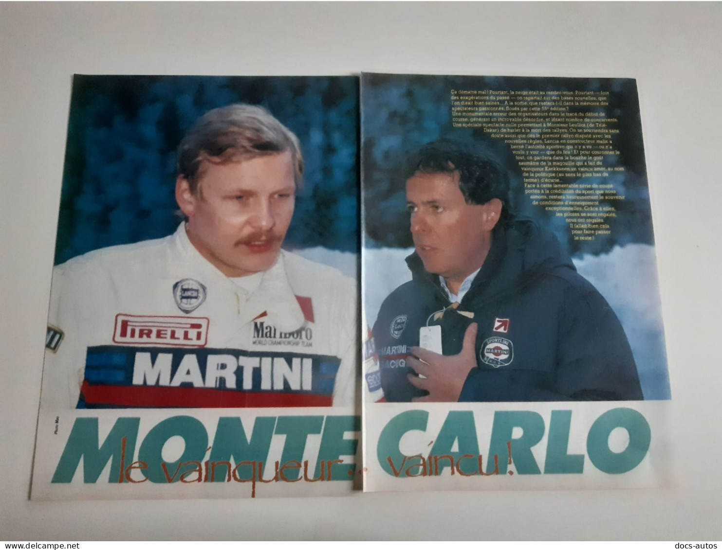 Rallye Monte-Carlo 1987 - Coupure De Presse - Sonstige & Ohne Zuordnung