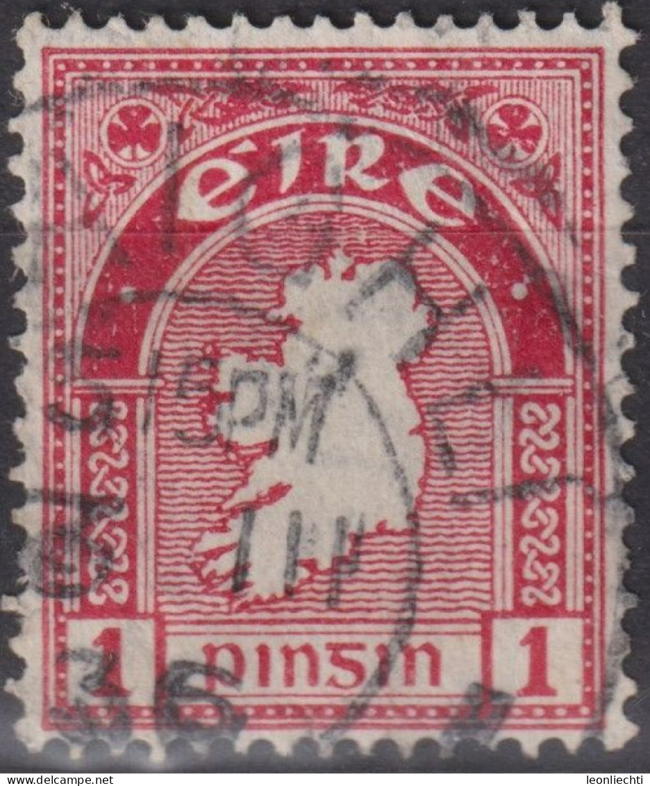 1923 Irland - Irischer Freistaat ° Mi:IE 41A, Sn:IE 66, Yt:IE 41, Map - Gebraucht