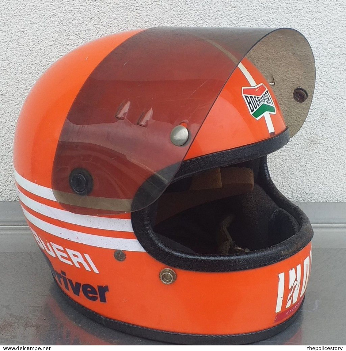 Casco Integrale Vintage Modello Boeri Indy Del 1976 Taglia Grande Stupendo - Motor Bikes