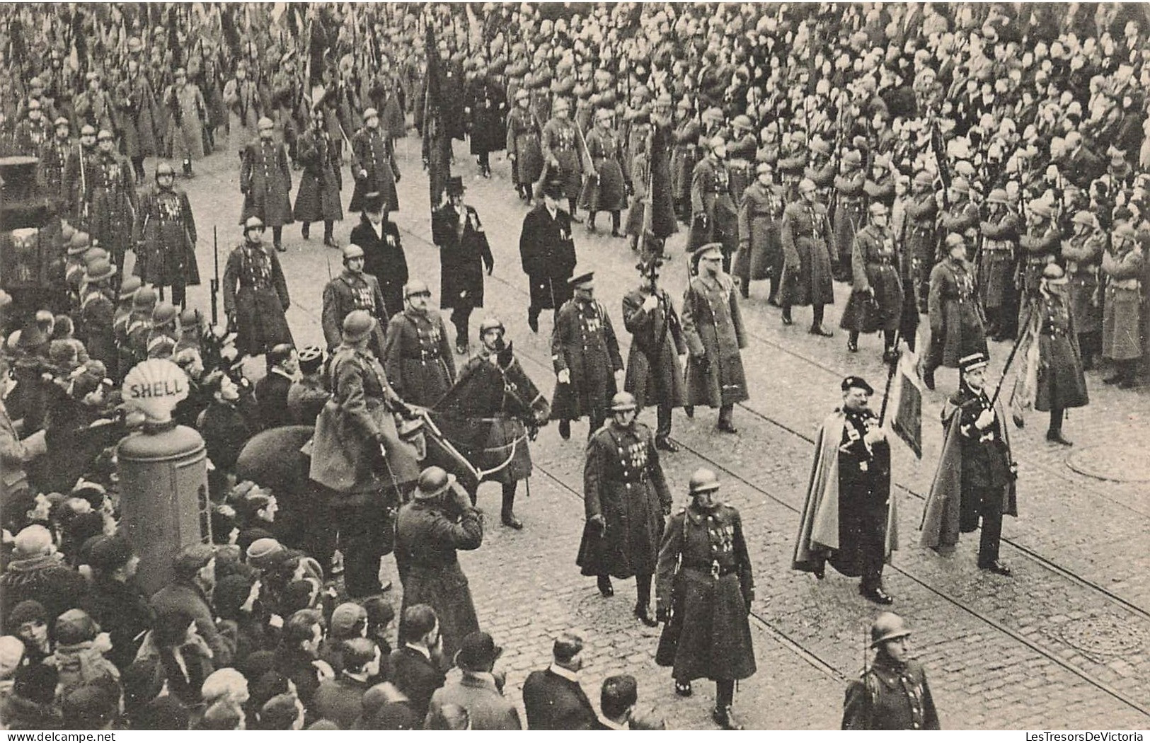 HISTOIRE - Funérailles Solennelles Du Roi Albert Ier - 22 Février 1934 - Les Officiers - Carte Postale Ancienne - Histoire