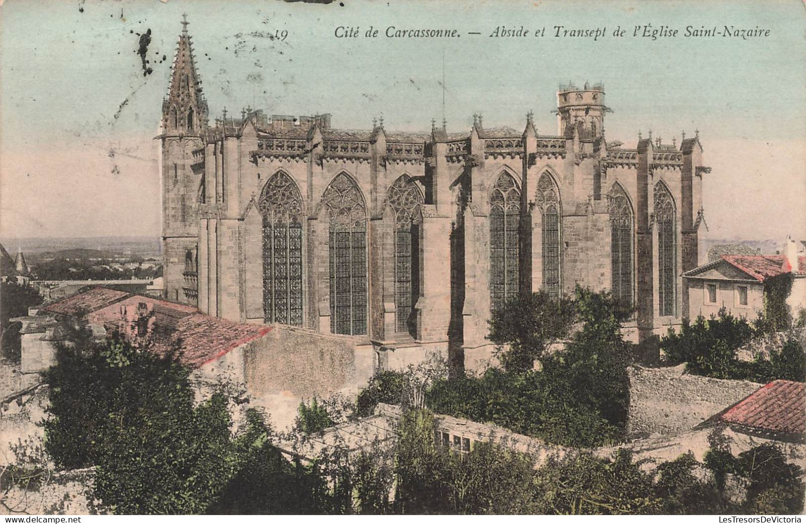 FRANCE - Cité De Carcassonne - Vue Générale De L'Abside Et Transept De L'église Saint Nazaire - Carte Postale Ancienne - Carcassonne
