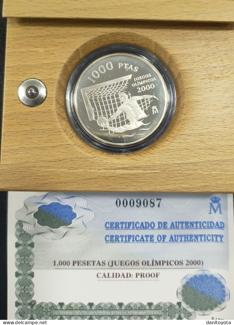 ESPAÑA. AÑO 1999. JUEGOS OLIMPICOS. 1000 PTAS PLATA. PESO 13.5 GR - 1 000 Pesetas