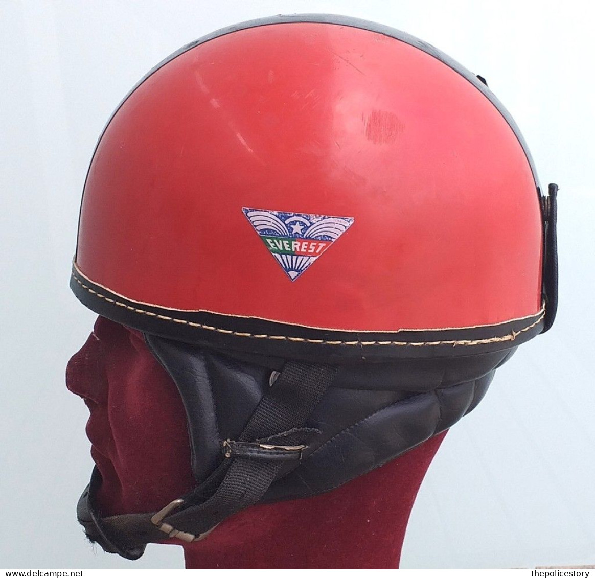 Casco Motociclista Produzione  Italiana Everest Anni 60 Originale Usato Completo - Moto