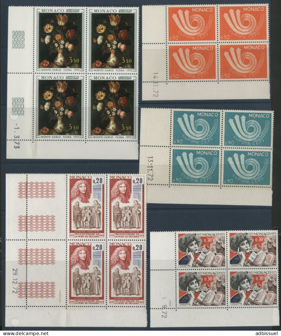 MONACO ANNEE COMPLETE 1973 Avec Coin Daté COTE 396 € (12 Photos) NEUFS ** MNH N° 916 à 952. TB - Annate Complete