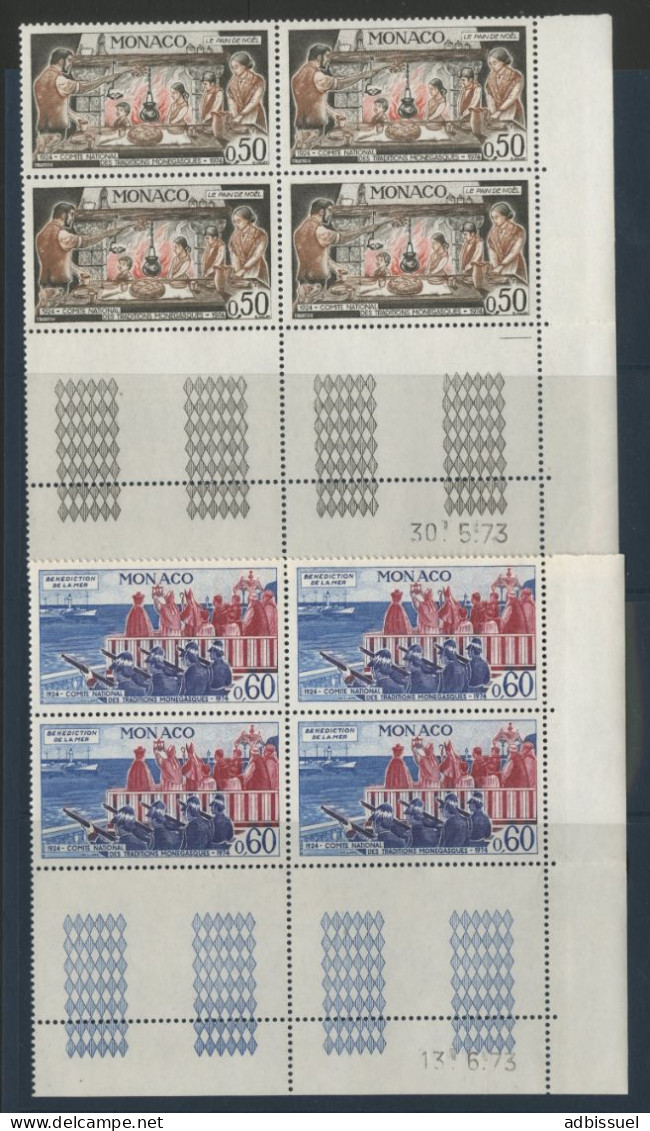 MONACO ANNEE COMPLETE 1973 avec Coin Daté COTE 396 € (12 photos) NEUFS ** MNH N° 916 à 952. TB