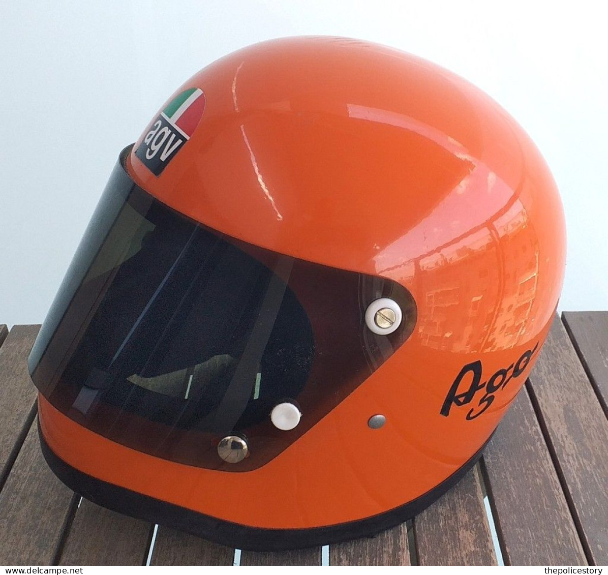 Casco AGV Vintage Modello AGO Del 1973 Tg. 62 Con Scatola - Motos