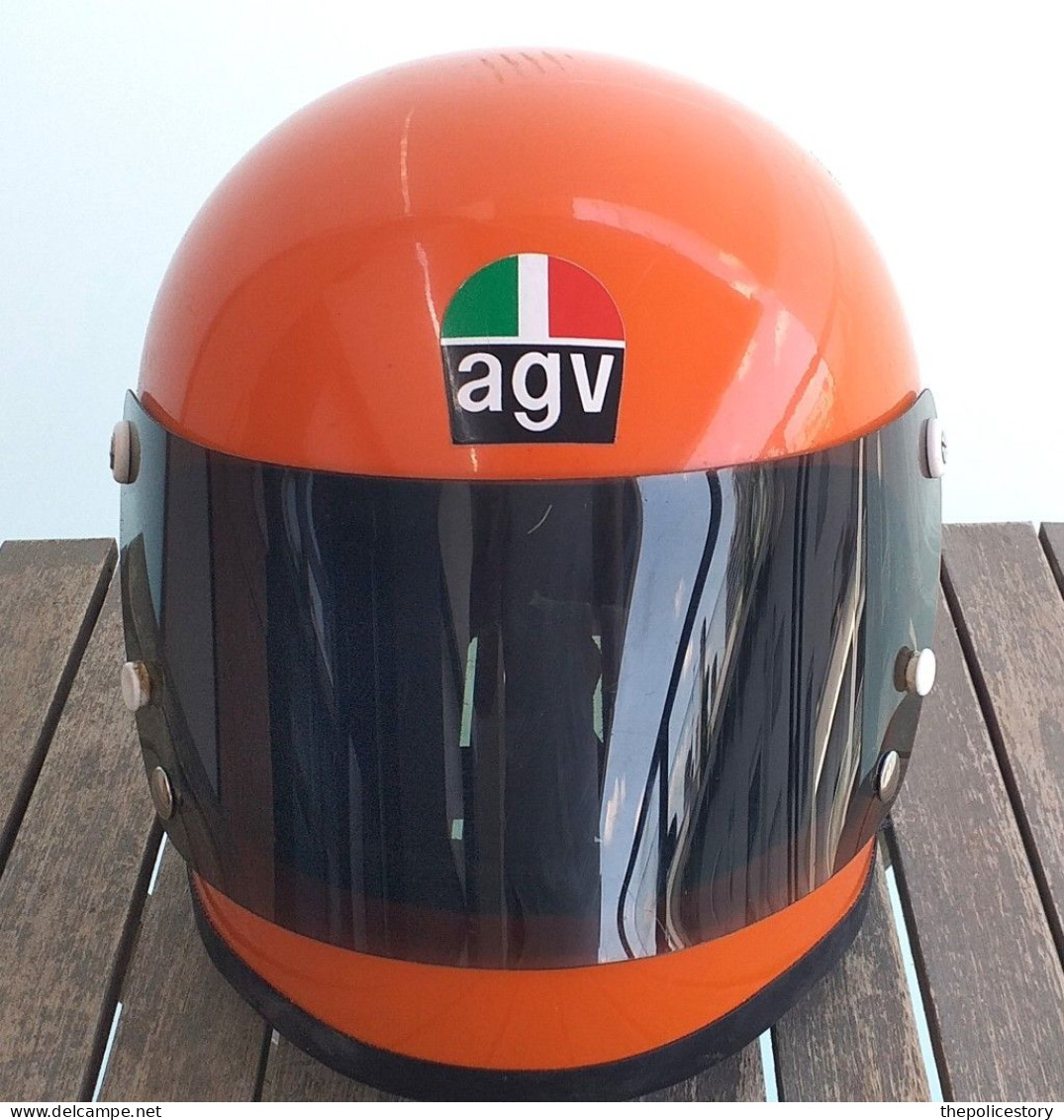 Casco AGV Vintage Modello AGO Del 1973 Tg. 62 Con Scatola - Moto