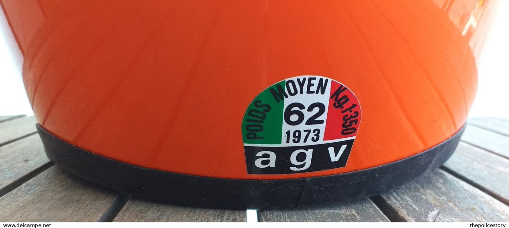 Casco AGV vintage modello AGO del 1973 tg. 62 con scatola