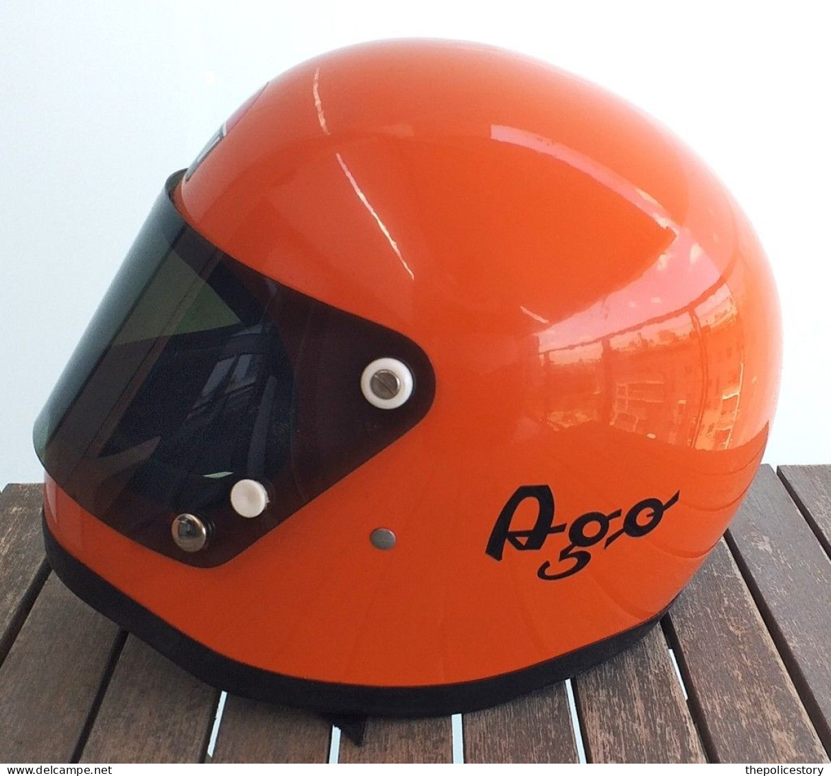 Casco AGV vintage modello AGO del 1973 tg. 62 con scatola