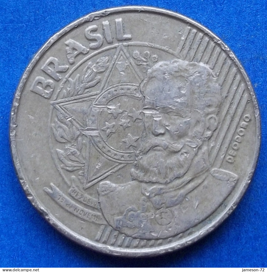 BRAZIL - 25 Centavos 1998 "Manuel Deodoro Da Fonseca" KM# 650 Monetary Reform (1994) - Edelweiss Coins - Brésil