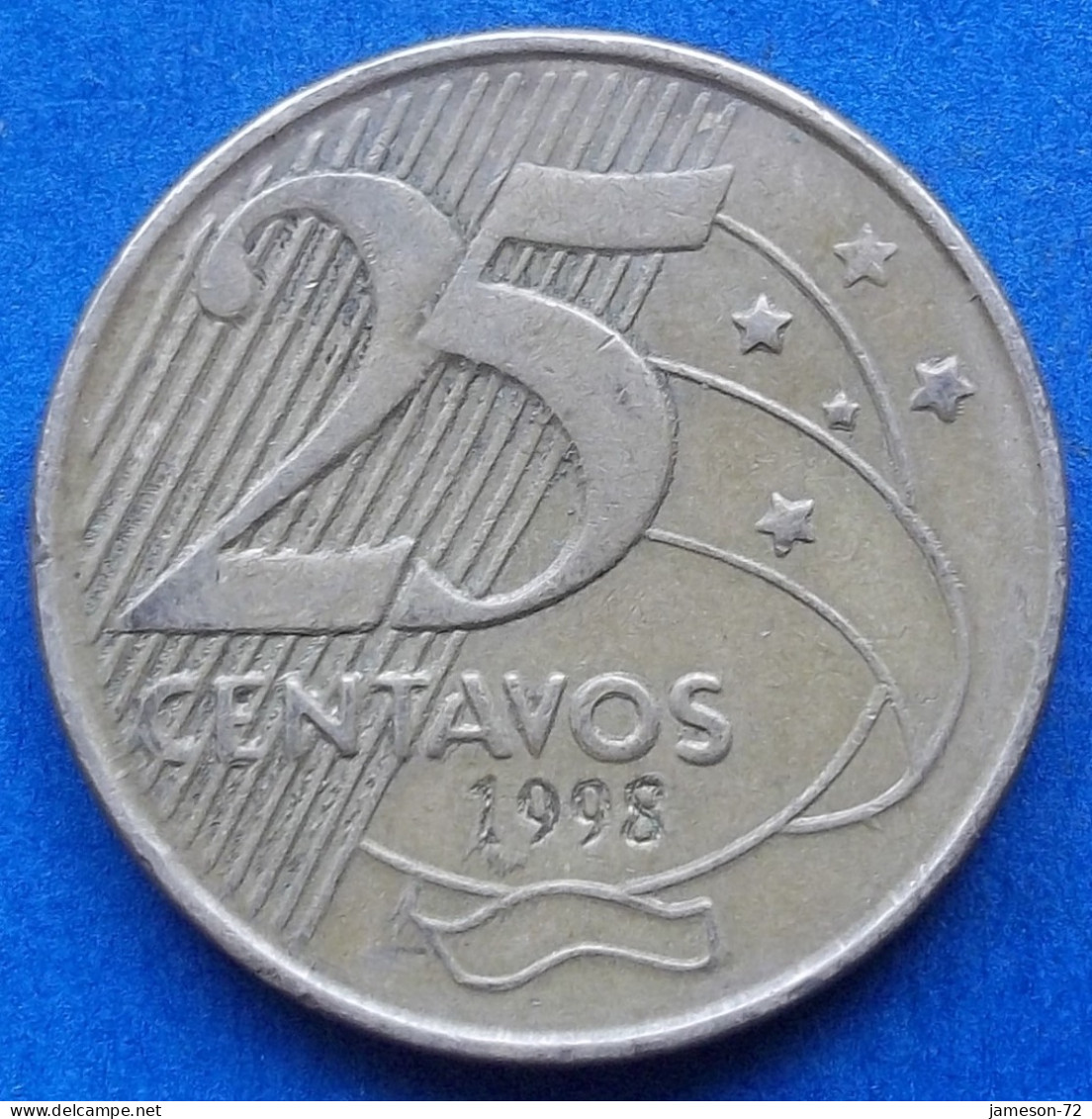 BRAZIL - 25 Centavos 1998 "Manuel Deodoro Da Fonseca" KM# 650 Monetary Reform (1994) - Edelweiss Coins - Brésil