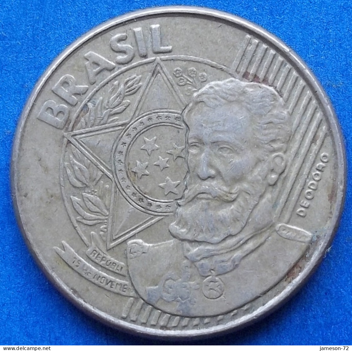 BRAZIL - 25 Centavos 2003 "Manuel Deodoro Da Fonseca" KM# 650 Monetary Reform (1994) - Edelweiss Coins - Brésil