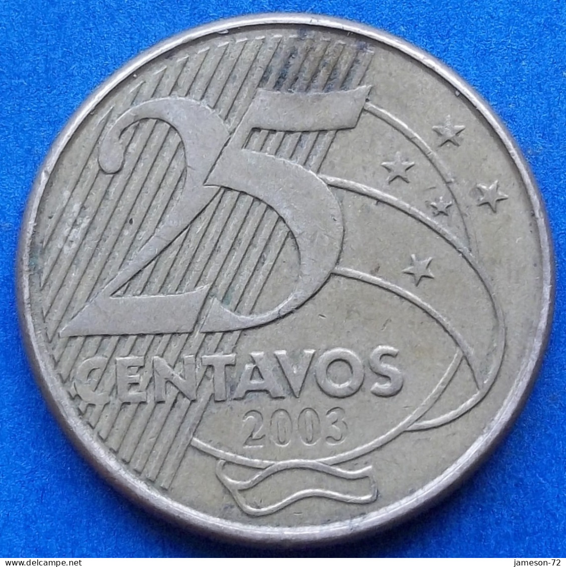 BRAZIL - 25 Centavos 2003 "Manuel Deodoro Da Fonseca" KM# 650 Monetary Reform (1994) - Edelweiss Coins - Brésil