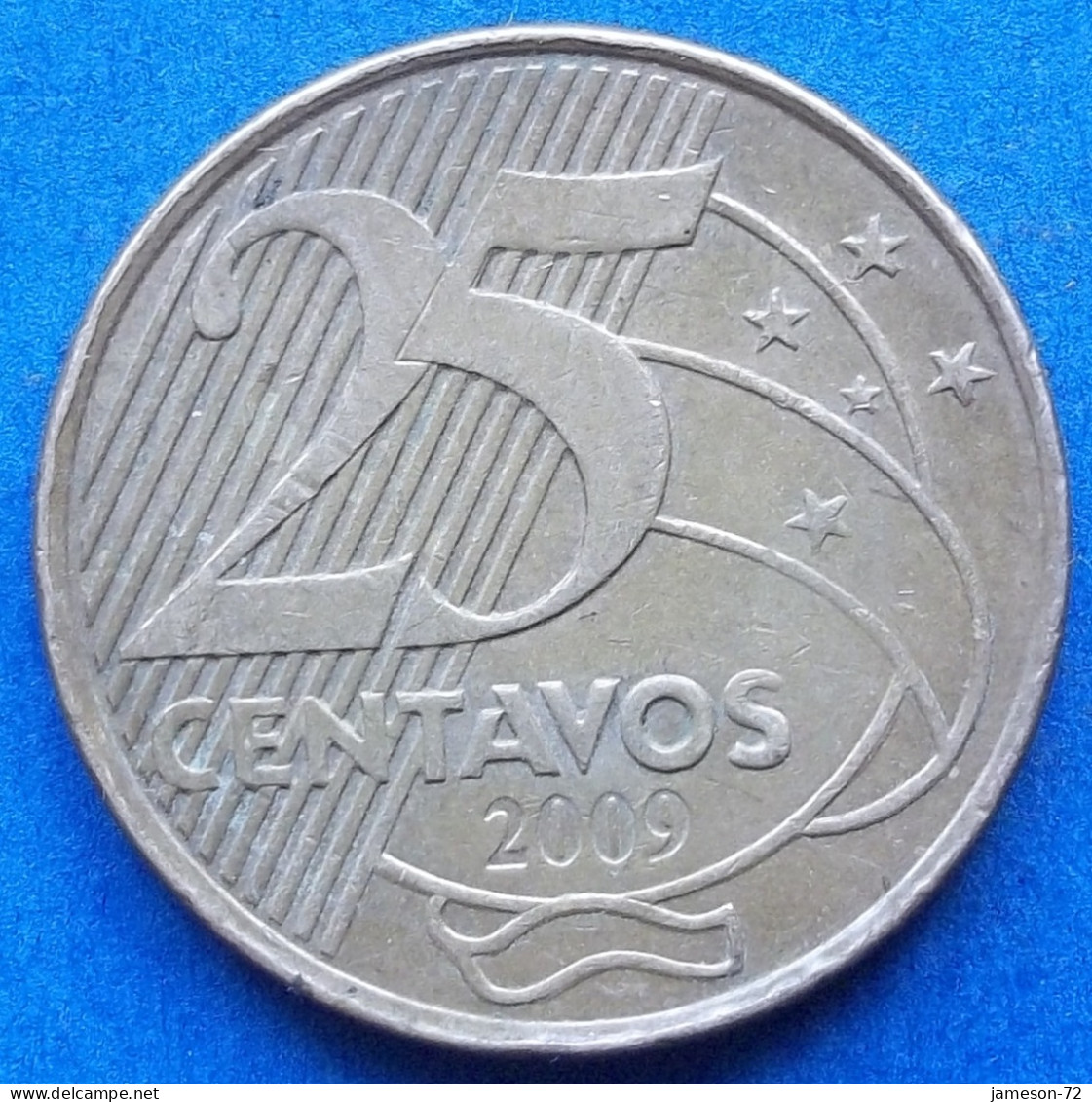 BRAZIL - 25 Centavos 2009 "Manuel Deodoro Da Fonseca" KM# 650 Monetary Reform (1994) - Edelweiss Coins - Brasilien