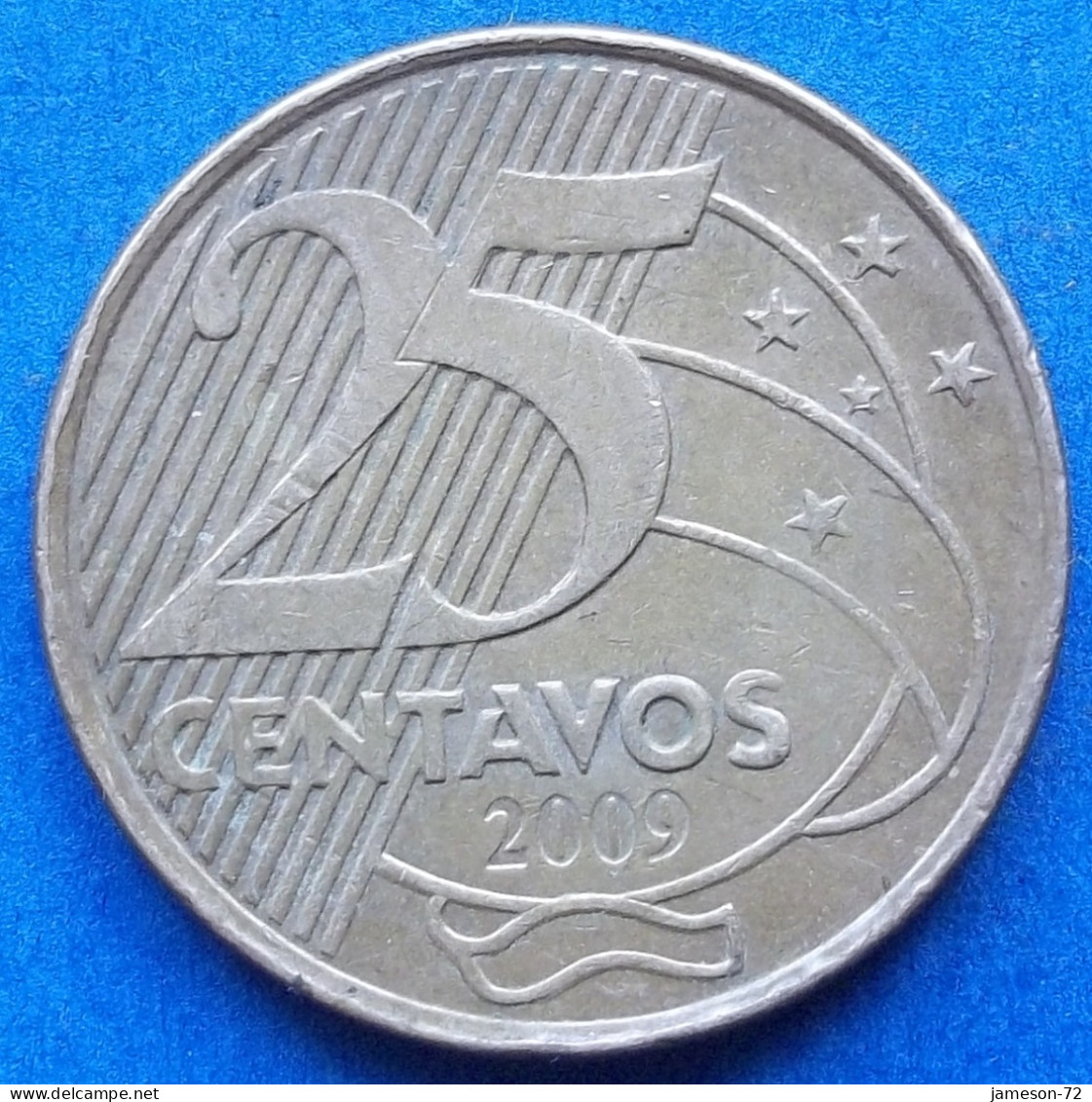 BRAZIL - 25 Centavos 2009 "Manuel Deodoro Da Fonseca" KM# 650 Monetary Reform (1994) - Edelweiss Coins - Brésil