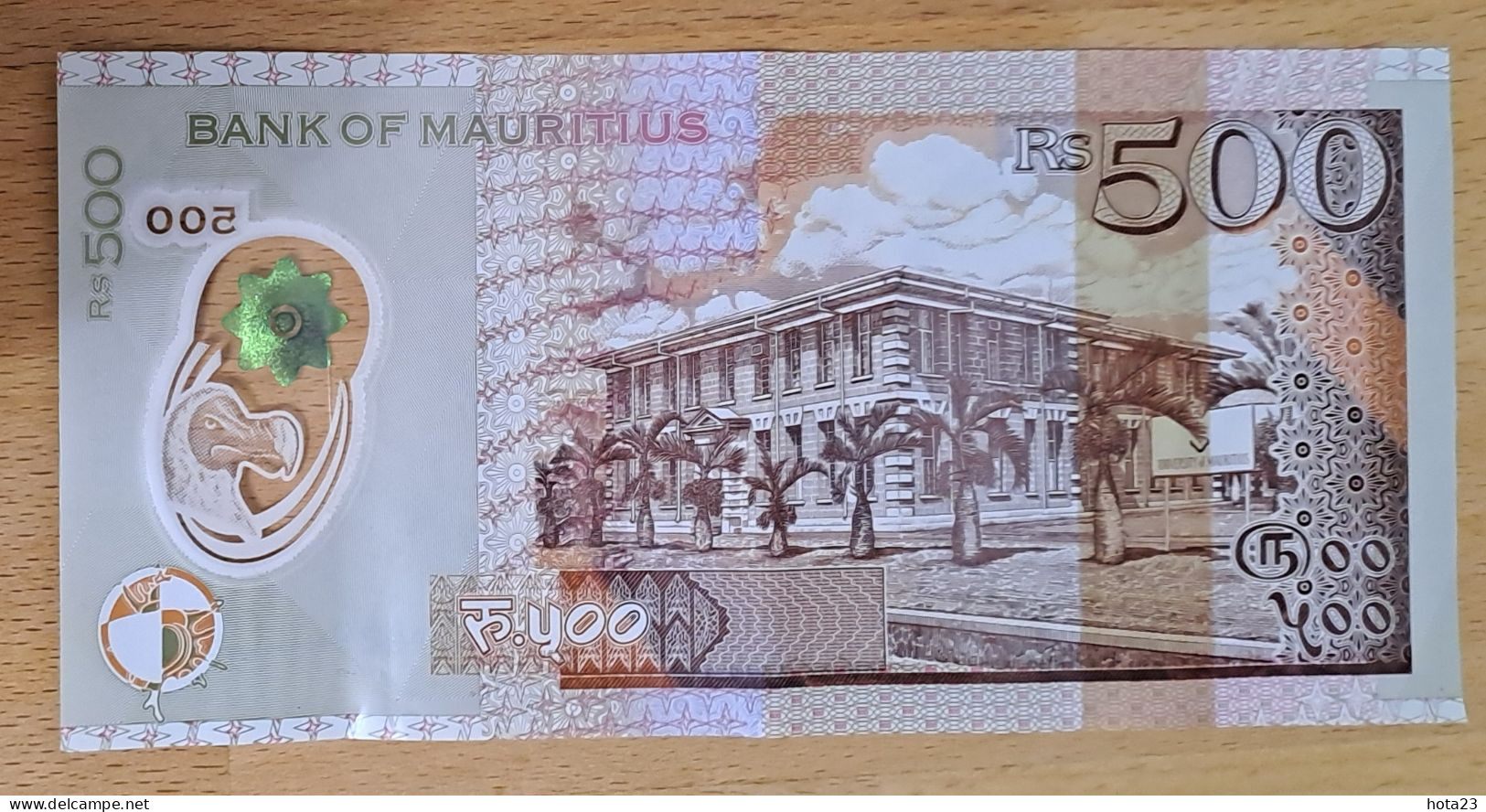 2021 MAURITIUS MAURICE 500 RUPEESPolymer, New Date And New Signatures Circulated - See Pictures - Mauricio