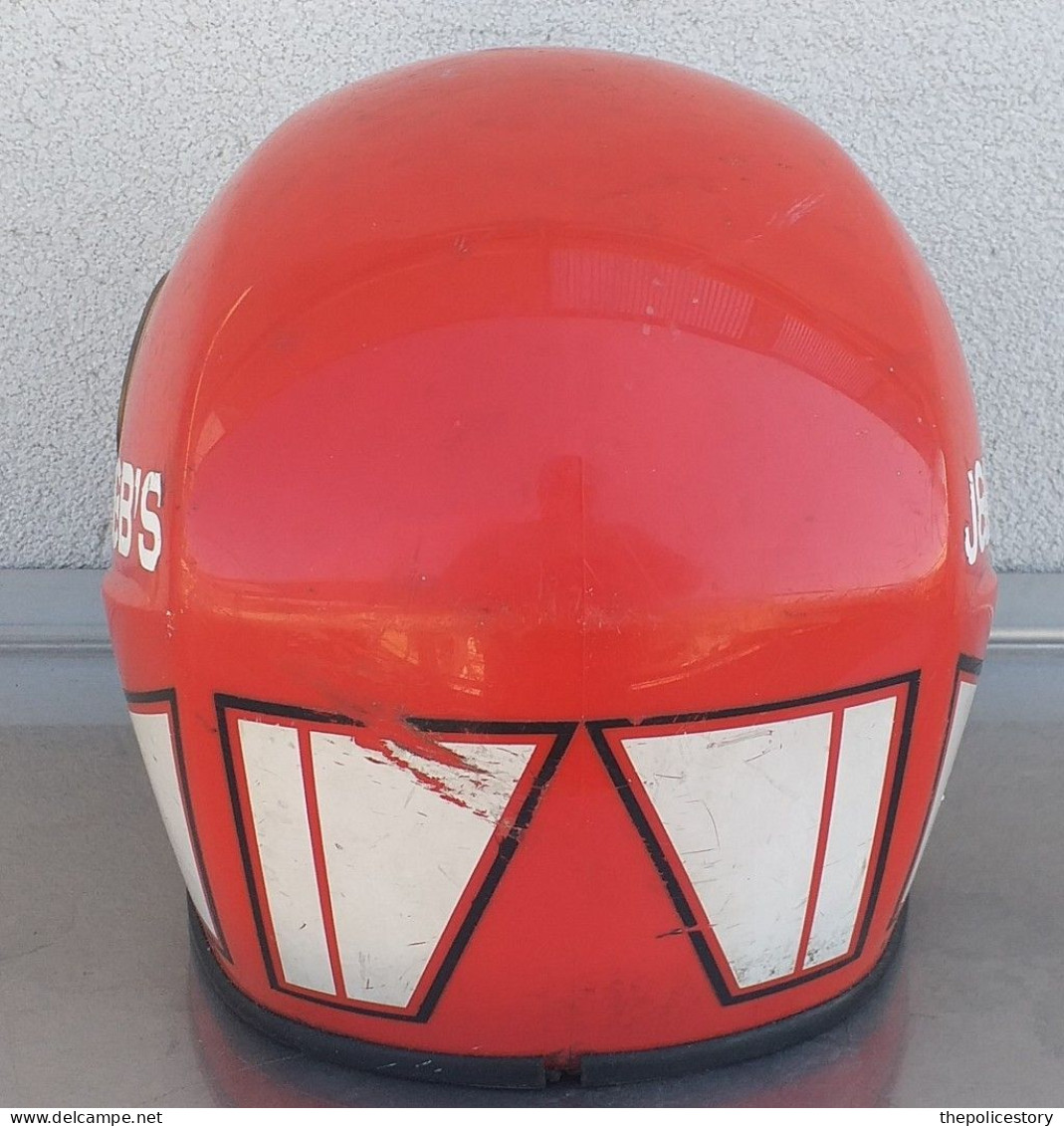 Casco da motociclista vintage originale Jeb's anni '80 taglia grande