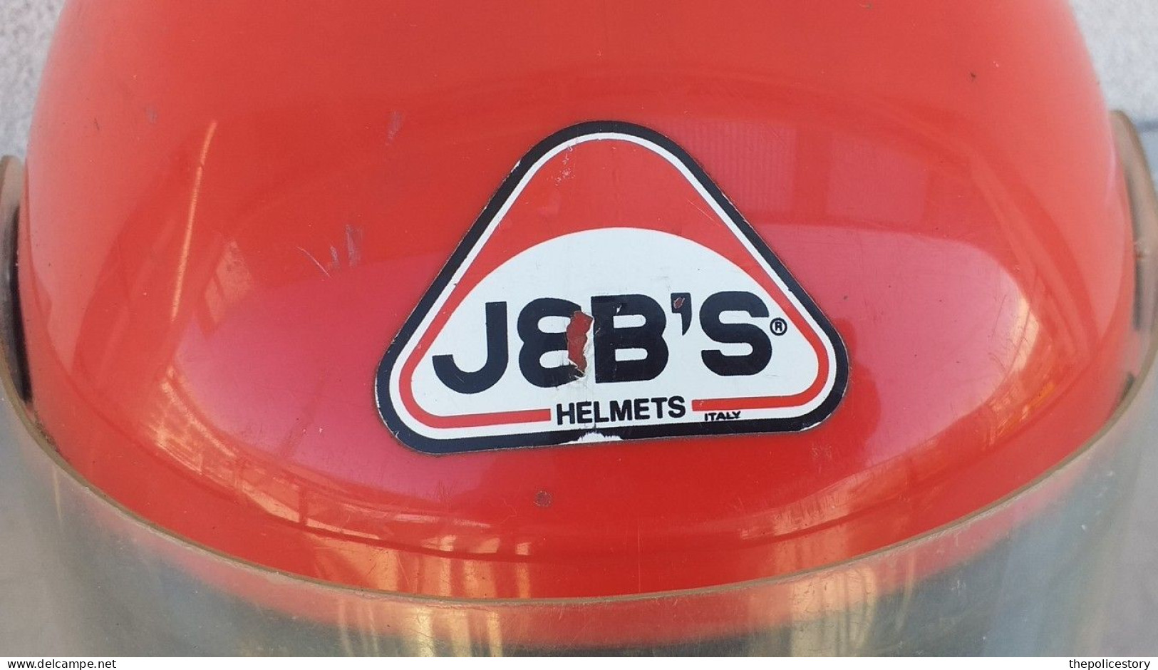 Casco da motociclista vintage originale Jeb's anni '80 taglia grande