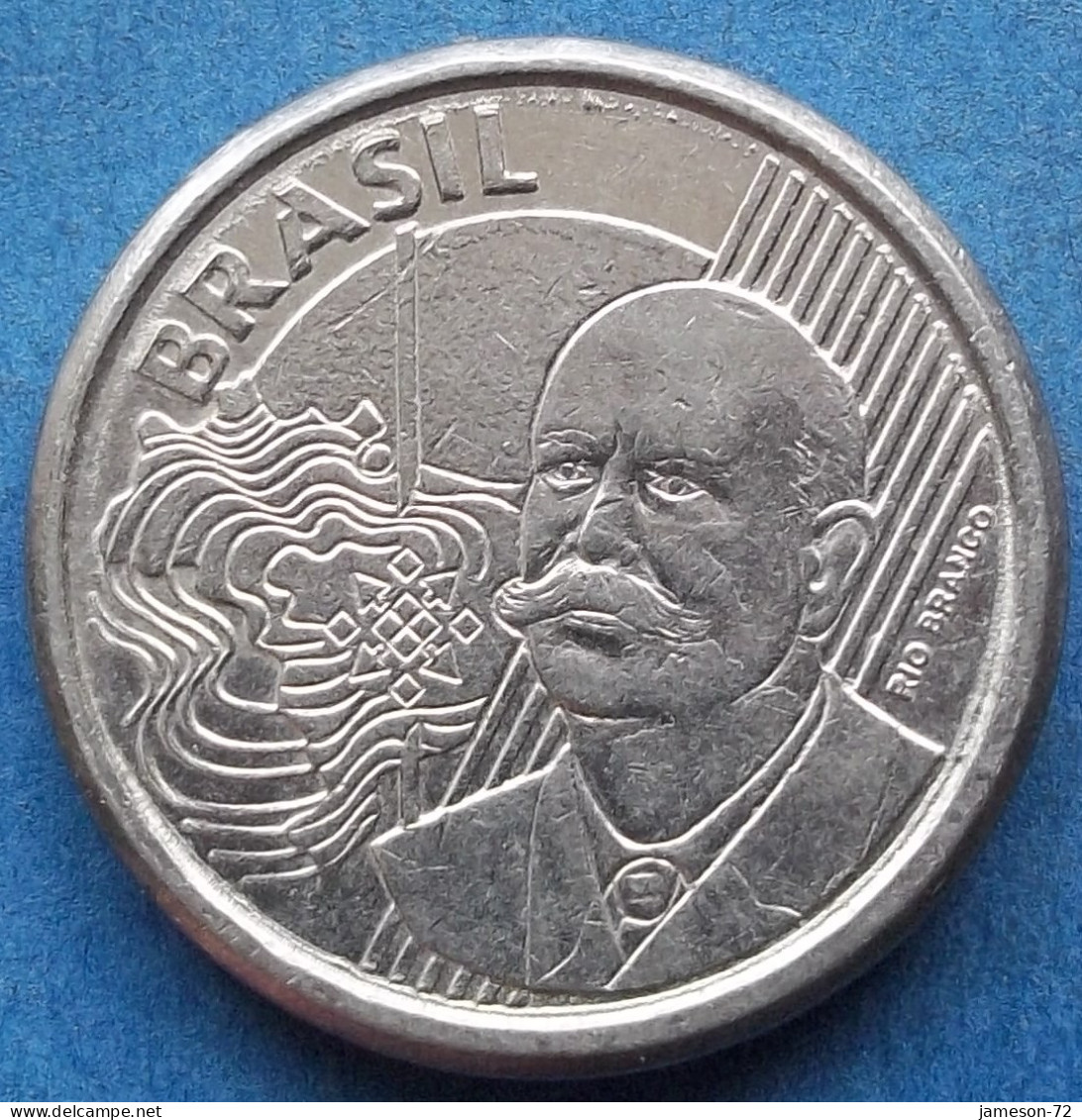 BRAZIL - 50 Centavos 2005 "Baron Of Rio Branco" KM# 651a Monetary Reform (1994) - Edelweiss Coins - Brésil