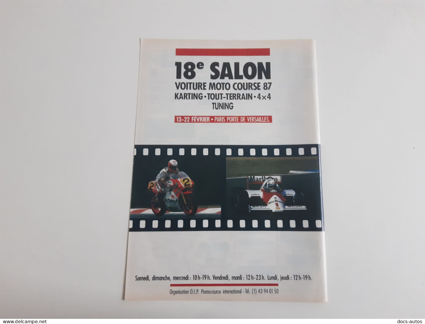 Salon Voiture Moto Course - Publicité De Presse - Otros & Sin Clasificación