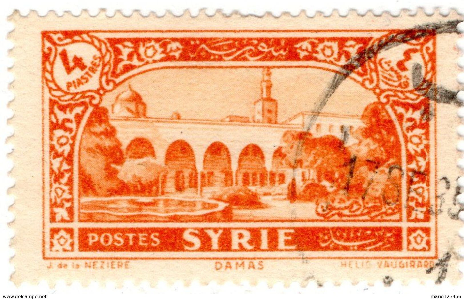 SIRIA, SYRIA, PAESAGGI, LANDSCAPE, 1930, FRANCOBOLLI USATI Mi:SY 347, Scott:SY 222, Yt:FR-SY 208 - Oblitérés