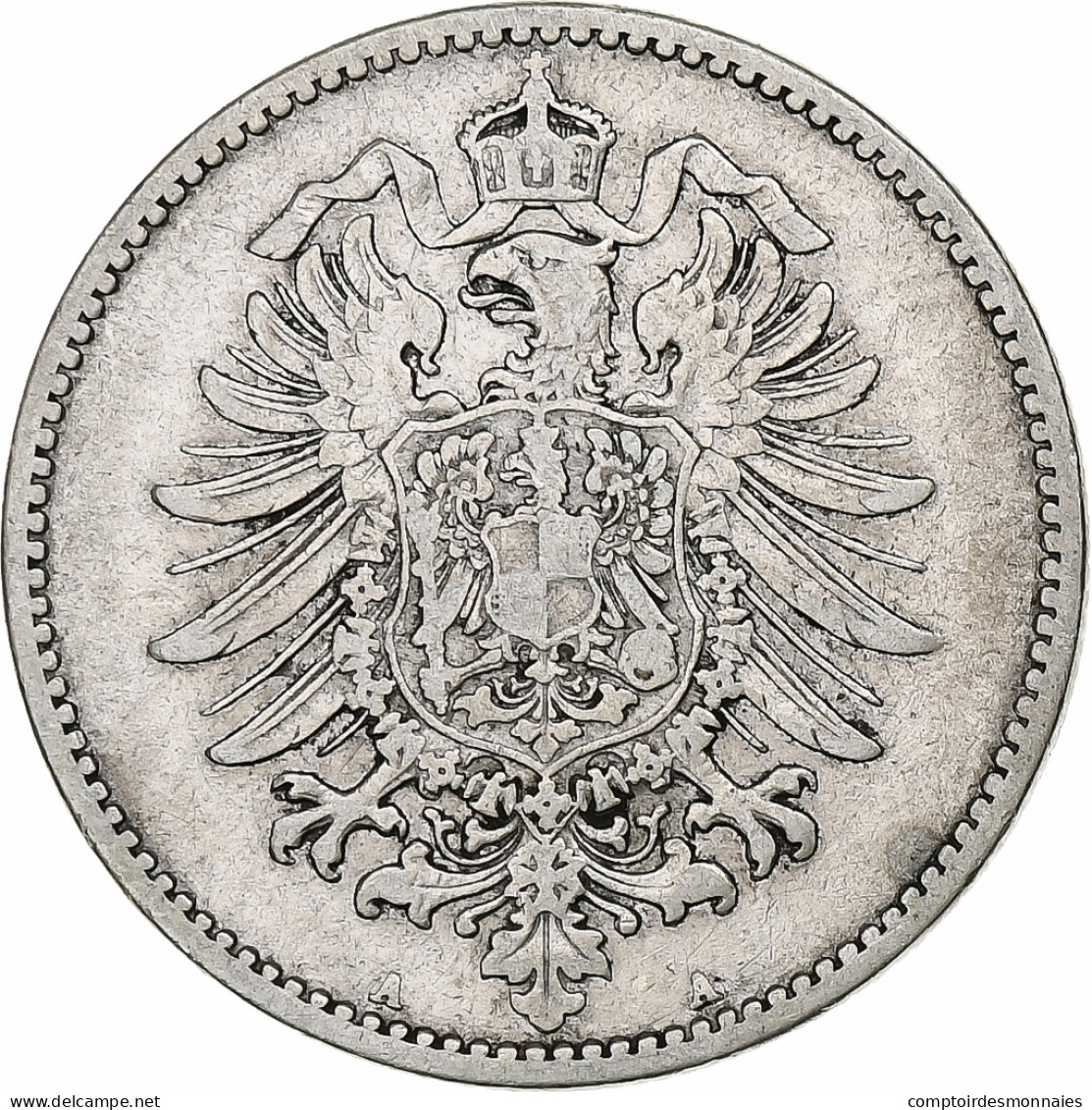 GERMANY - EMPIRE, Wilhelm I, Mark, 1874, Berlin, TTB, Argent, KM:7 - 1 Mark