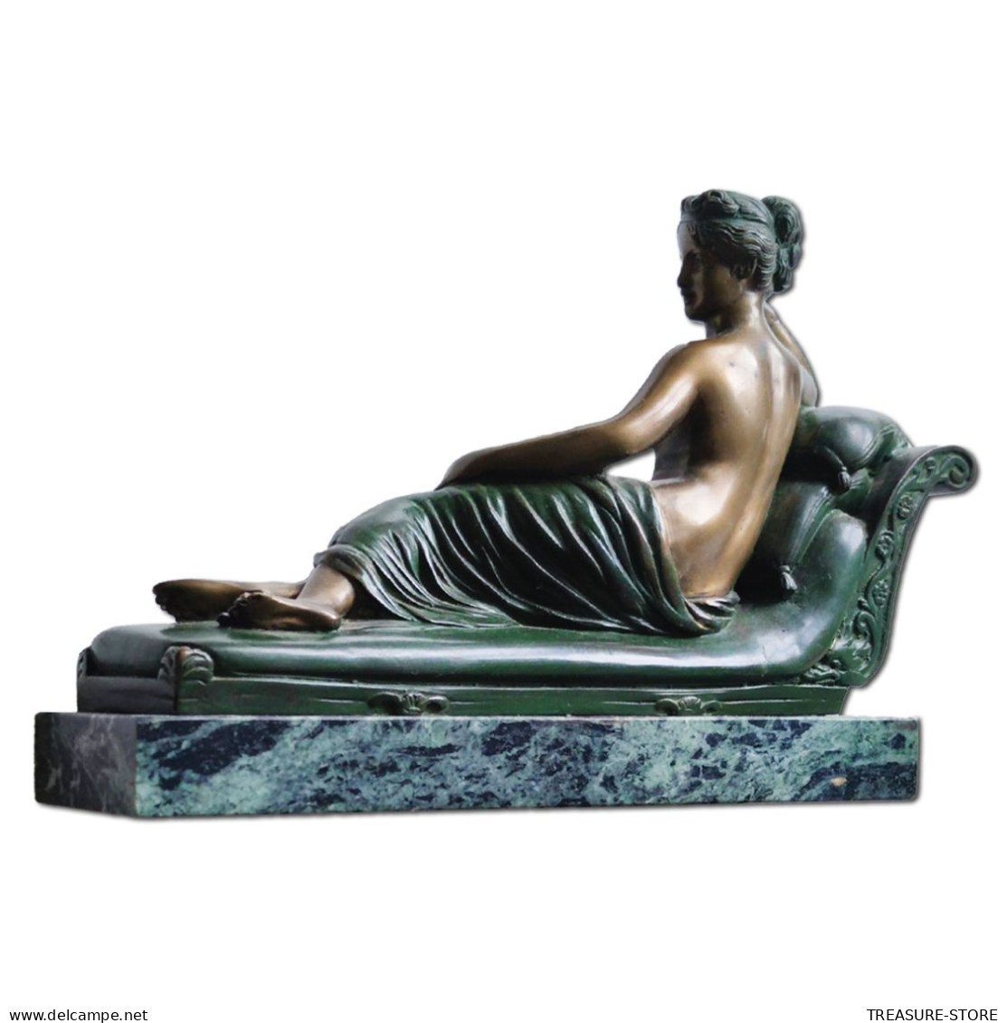 Sculpture - Paolina Borghèse - Socle En Marbre - Signée De Pietro - Autres & Non Classés