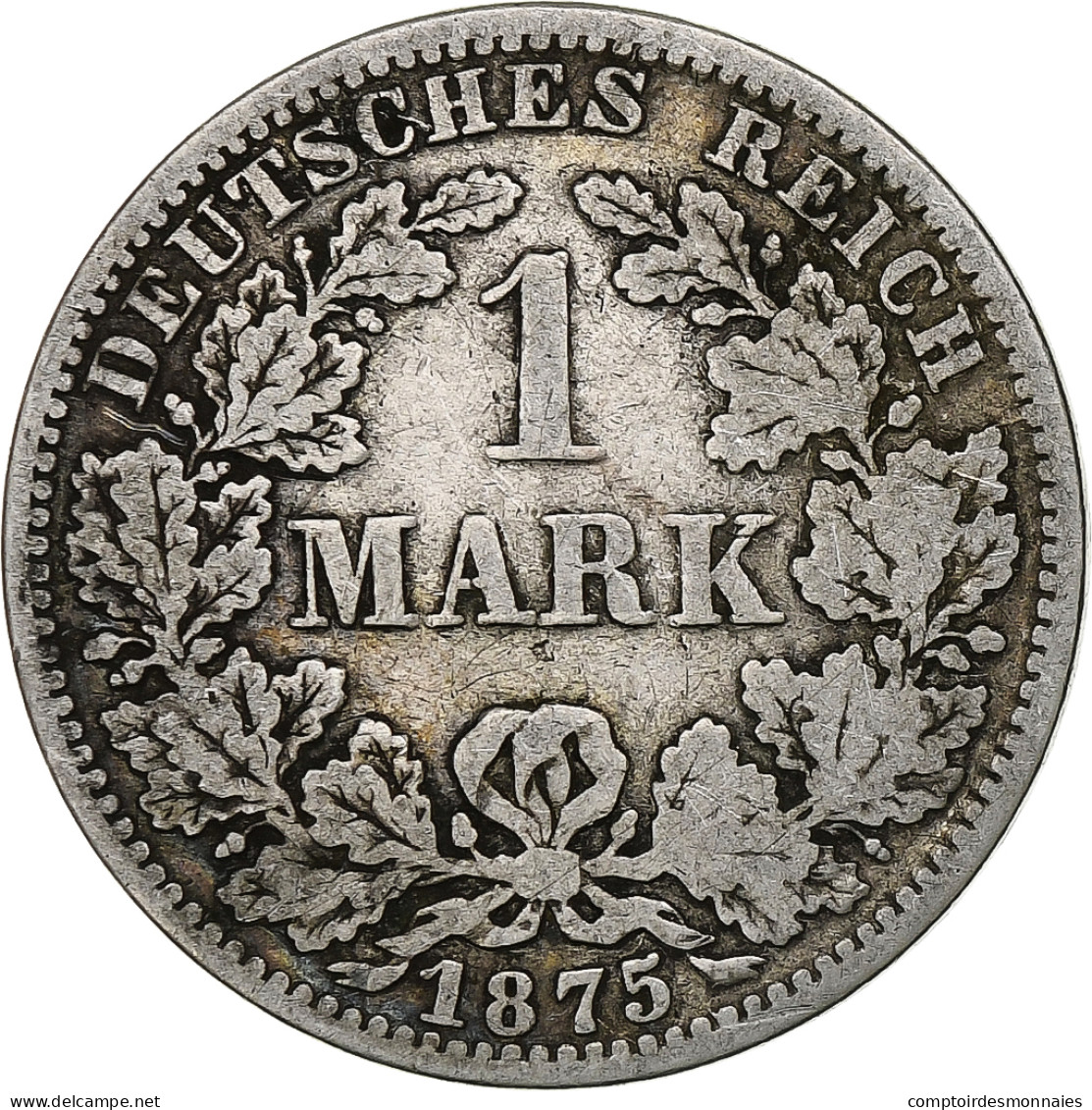 Empire Allemand, Wilhelm I, Mark, 1875, Berlin, Argent, TB+, KM:7 - 1 Mark