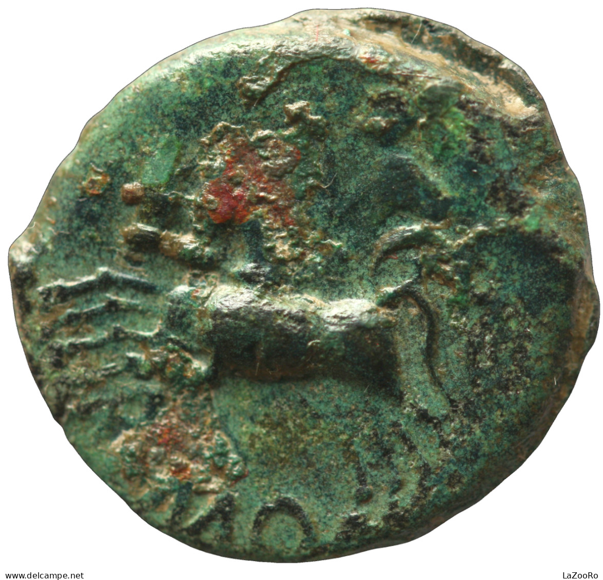 LaZooRo: Greek Antiquity - Northern Gaul - Celtic AE Potin Of Remi / Reims (cca 1st Century BC), Biga - Galle