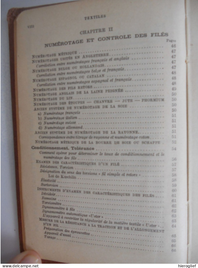 Aide-mémoire Dunod Paris TEXTILES par R. Thiébaut TOME 1 - Matières textiles -  Filature 1959 paris dunod matériaux file