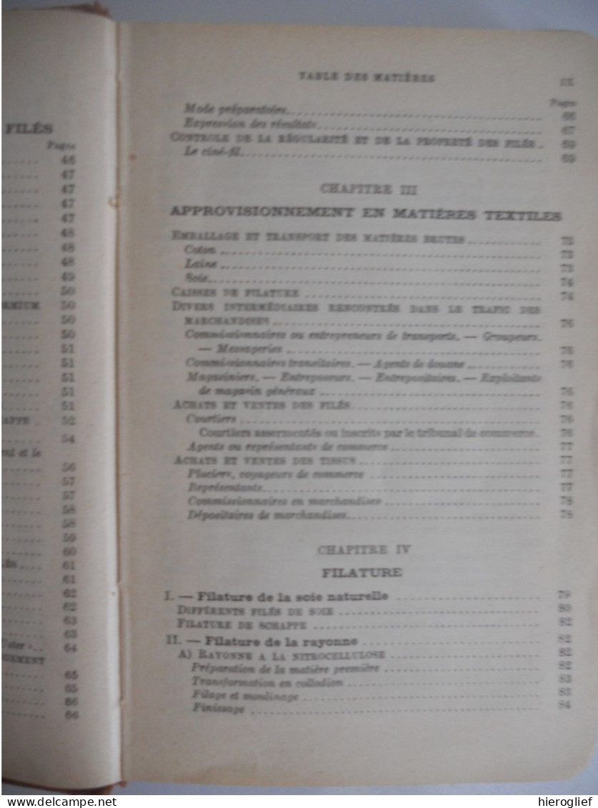 Aide-mémoire Dunod Paris TEXTILES par R. Thiébaut TOME 1 - Matières textiles -  Filature 1959 paris dunod matériaux file