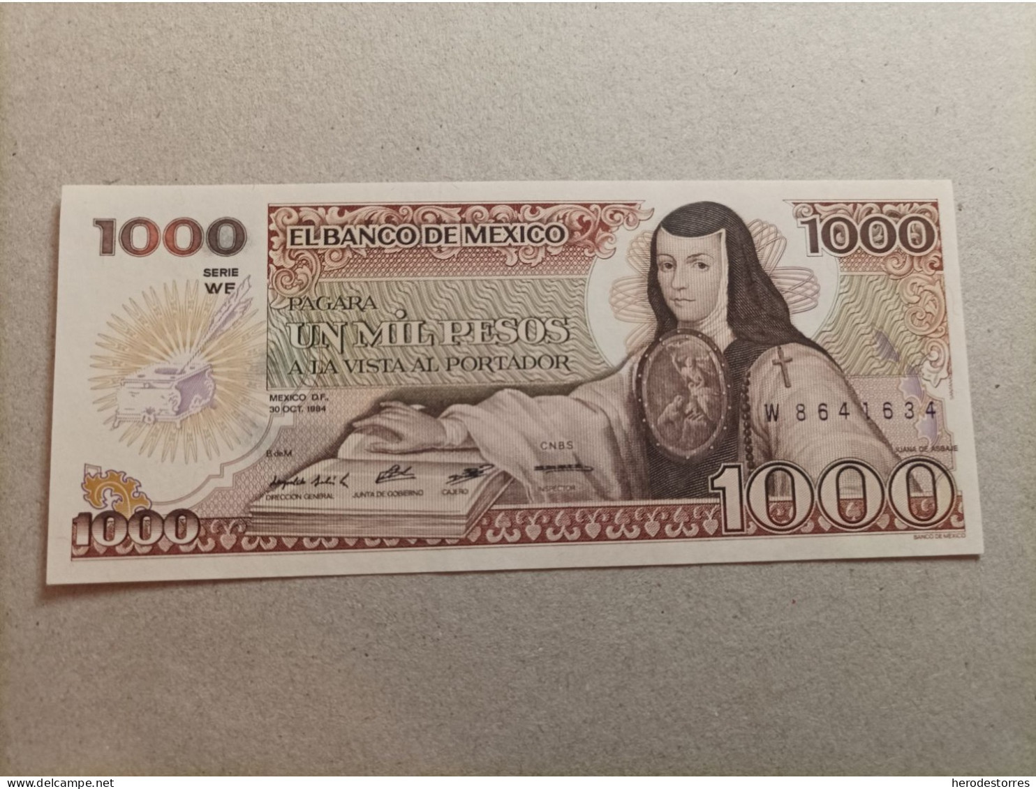 Billete De México 1000 Pesos, Año 1984, UNC - Mexiko