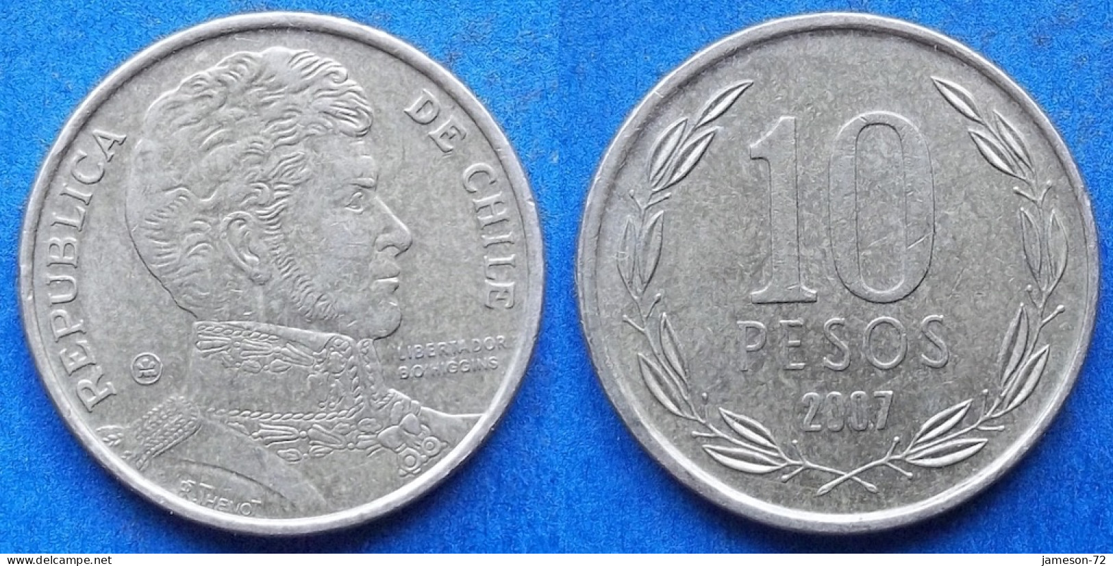 CHILE - 10 Pesos 2007 KM# 228.2 Monetary Reform (1975) - Edelweiss Coins - Chile