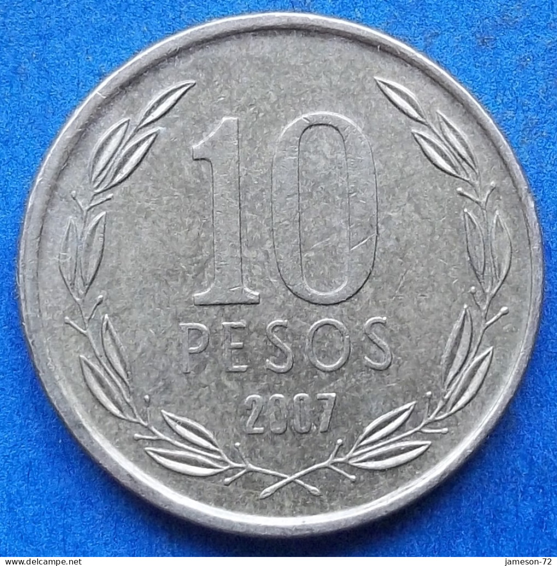 CHILE - 10 Pesos 2007 KM# 228.2 Monetary Reform (1975) - Edelweiss Coins - Chile