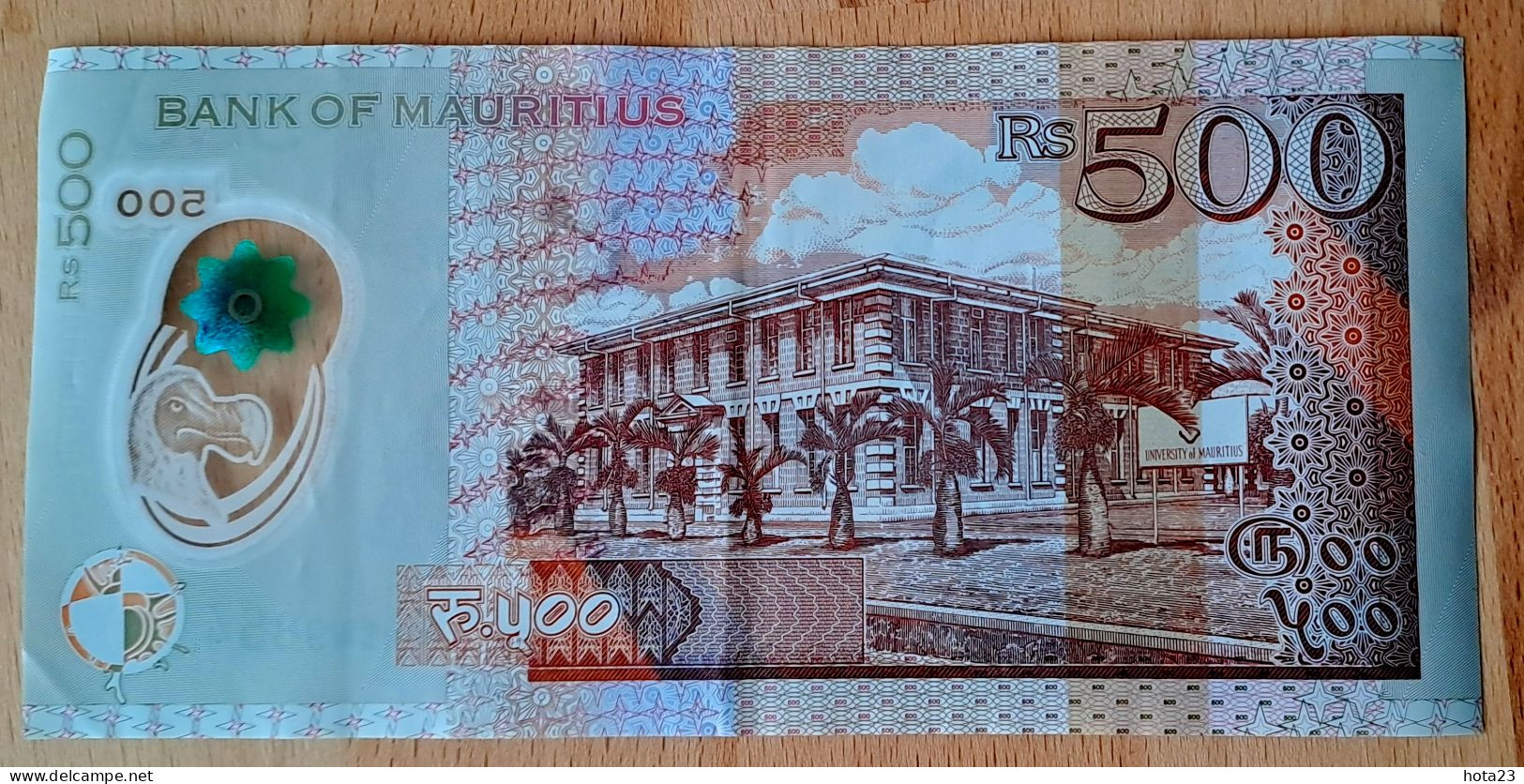 2022 MAURITIUS MAURICE 500 RUPEES Polymer, New Date And New Signatures Circulated - See Pictures - Maurice
