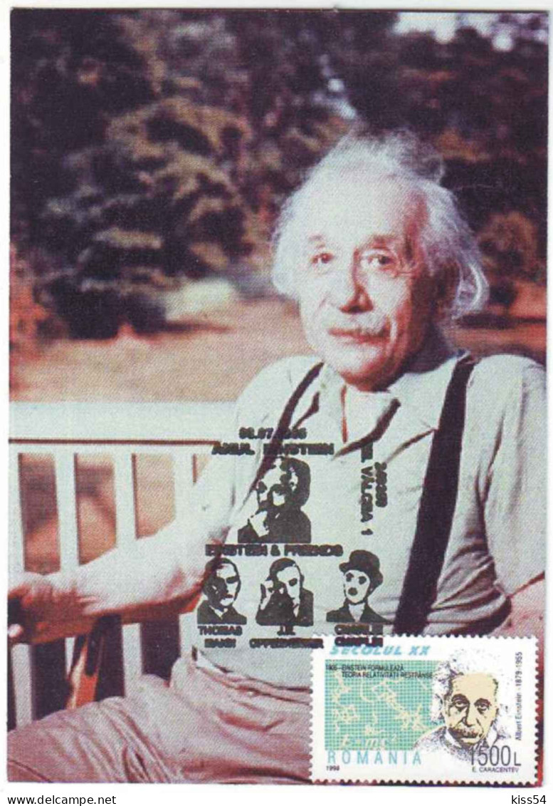 MAX 12 - 22 Albert EINSTEIN, Romania - Maximum Card - 2005 - Albert Einstein