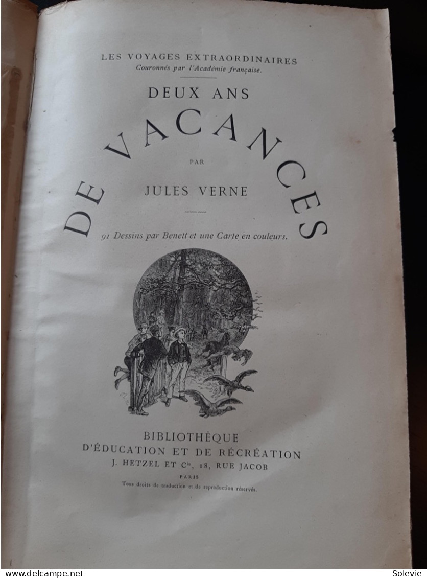 Lot De Jules Verne - Collection Hetzel, Reliures Non Originales - Lots De Plusieurs Livres