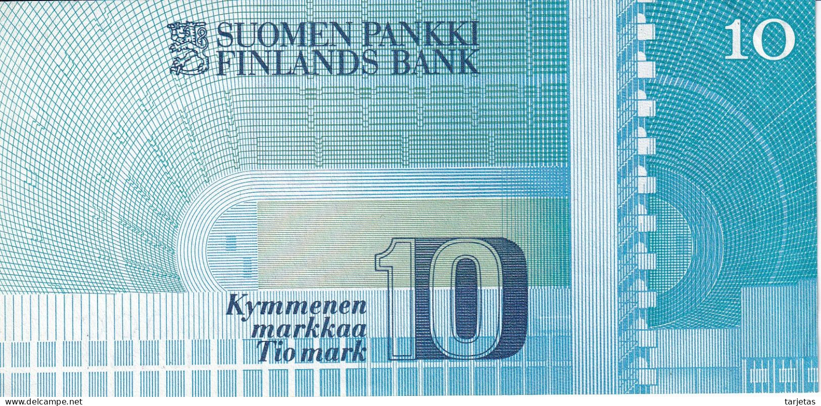 BILLETE DE FINLANDIA DE 10 MARKKAA DEL AÑO 1986 EN CALIDAD EBC (XF)  (BANKNOTE) - Finnland