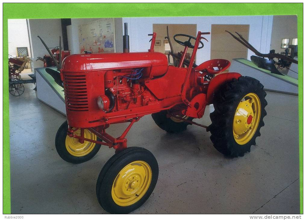 TRACTEUR PONY 812 MASSEY HARRIS 1952 FRANCE CONSERVATOIRE DE L AGRICULTURE DE CHARTRES CARTE EN TRES BON ETAT - Trattori