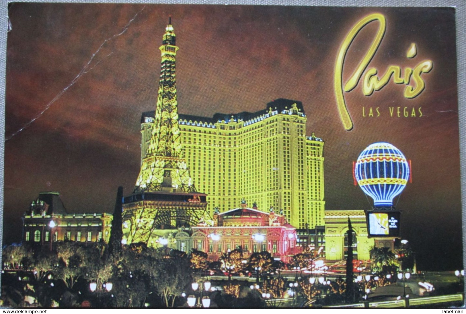 USA UNITED STATES NEVADA LAS VEGAS STRIP BY NIGHT KARTE CARD POSTCARD CARTE POSTALE ANSICHTSKARTE CARTOLINA POSTKARTE - Las Vegas