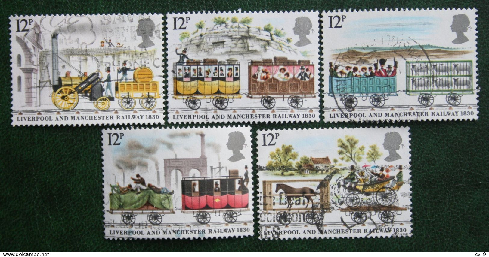 RAILWAYS Train Zug Trein (Mi 830-834) 1980 Used Gebruikt Oblitere ENGLAND GRANDE-BRETAGNE GB GREAT BRITAIN - Used Stamps